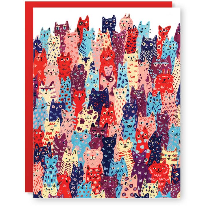 Carte Club Cat pour la vente par Party Mouse Studio