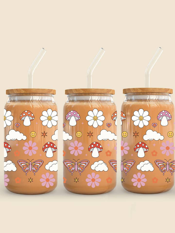 Groovy Cuties Wrap øldåseglas for engroshandel hos YellowBridge