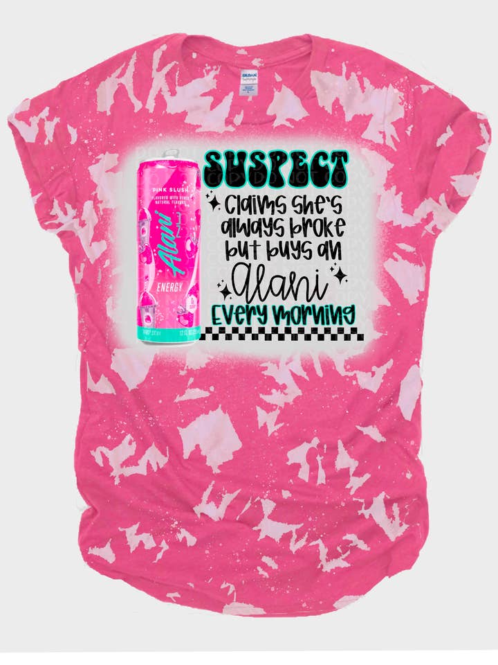 Alani Bleached Tee for wholesale by Ms Bleached Tees N More