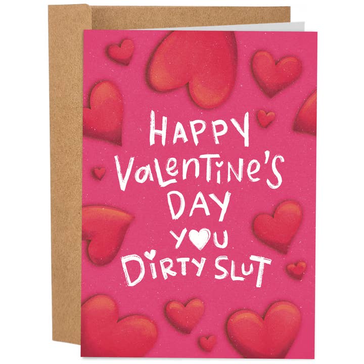 Sale petite traînée | Carte de Saint-Valentin drôle pour la vente par Sleazy Greetings