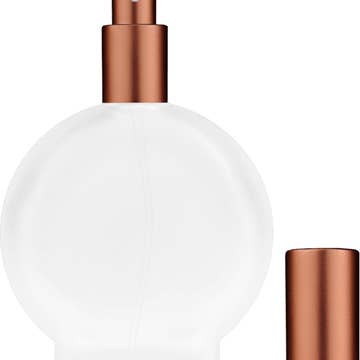 Best Bottles - Wholesale Atomizer Bottle - Frosted Circle Glass Bottle-100ml,Multiple Cap & Pump Colors
