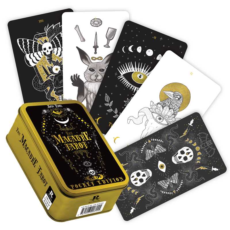 Simon & Schuster - Wholesale Tarot Cards - Macabre Tarot Pocket Tin Edition by Sam Rook0