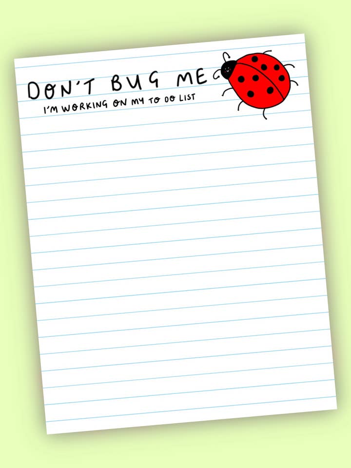 Val me niet lastig Kladblok voor wholesale door Little May Papery