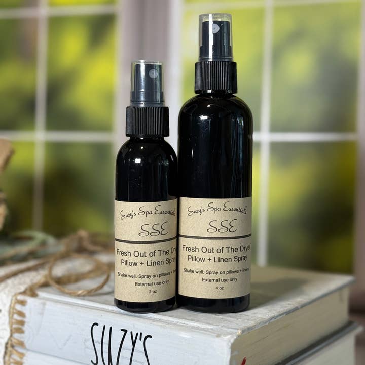 Spray per Cuscini e Lenzuola – 2 oz o 4 oz – Multi-Profumo per la vendita all'ingrosso da parte di Suzy Spa Essentials