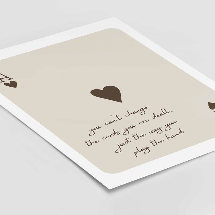 D'LUXE PRINTS – wholesale Poster – The Cards You Are Dealt Print8