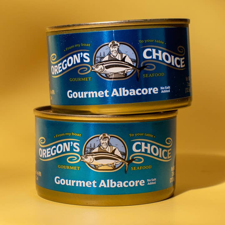 Oregon's Choice Gourmet - Wholesale Tinned Fish - Gourmet Albacore Tuna No Salt Added 7.5 oz.0