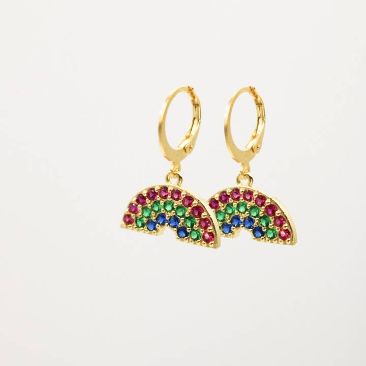 Atelier SYP – wholesale Huggie earrings – Rainbow Huggies