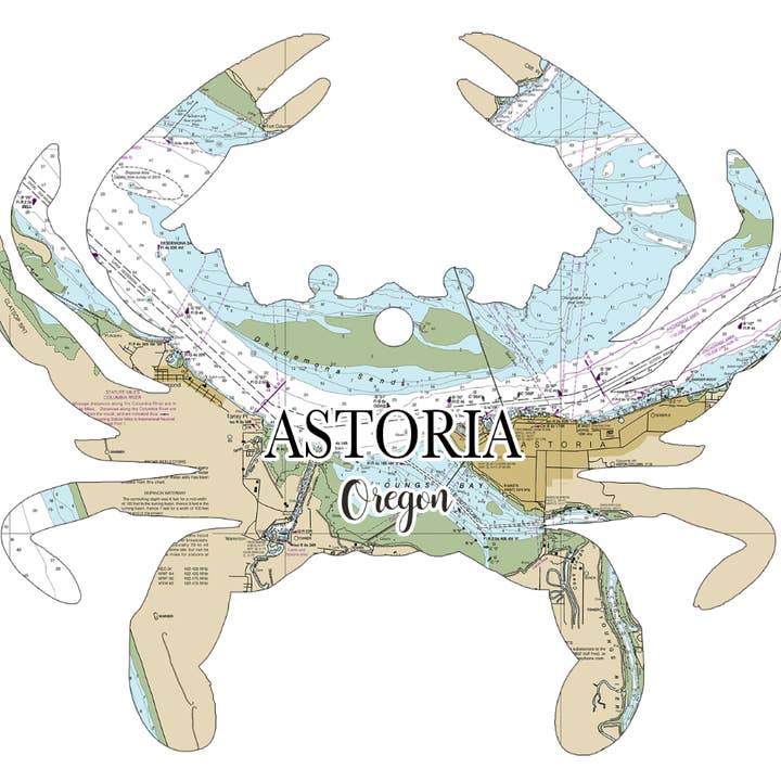 Map Mom - Wholesale Ornament - Wood Ornament - Crab Shape- Custom Map Location Best Seller!1