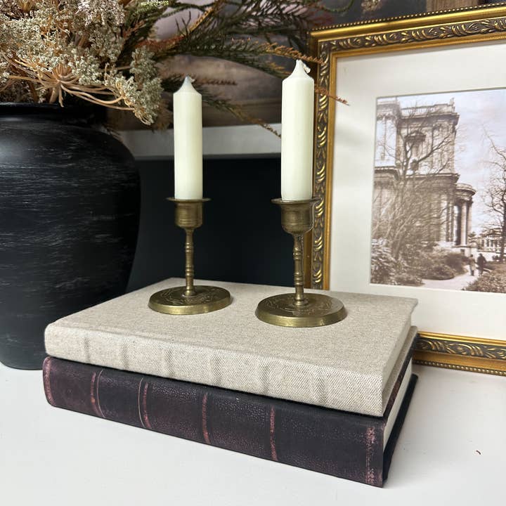 The House of Elements - Wholesale Decorative Tabletop Object - Vintage Inspired Fabric Wrapped Books9