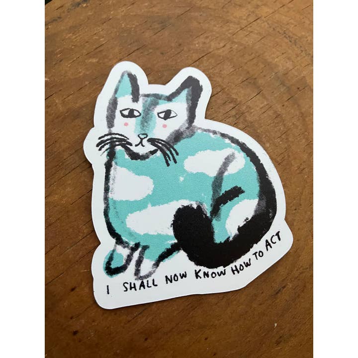 3-tums vinylmagnet - Jag ska nu veta hur jag ska agera för wholesale av Colleen Harrington Studio