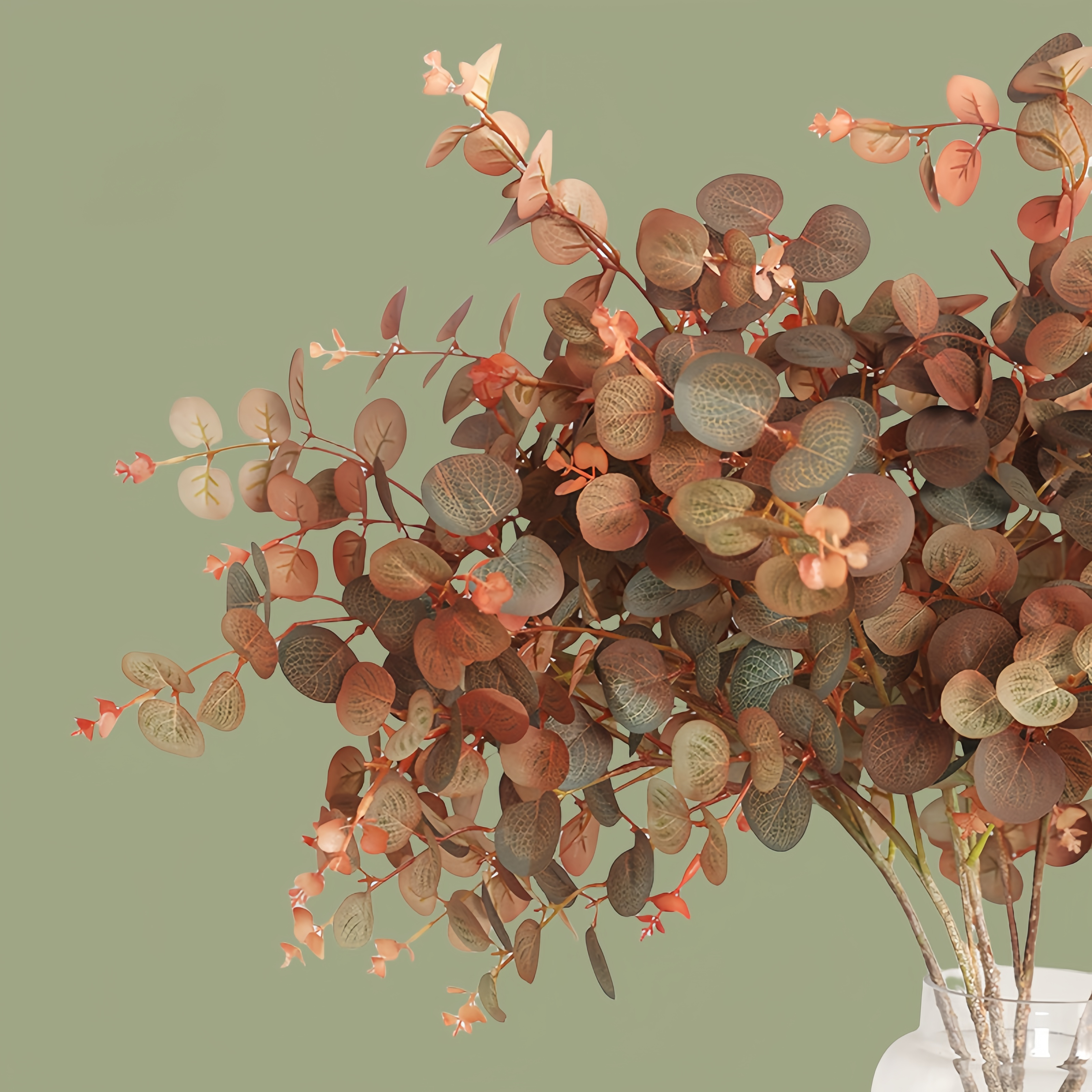 ACNITE(We cover U.S. import duties) - Wholesale Artificial Flowers - Artificial eucalyptus branch flower decor leaves stem7