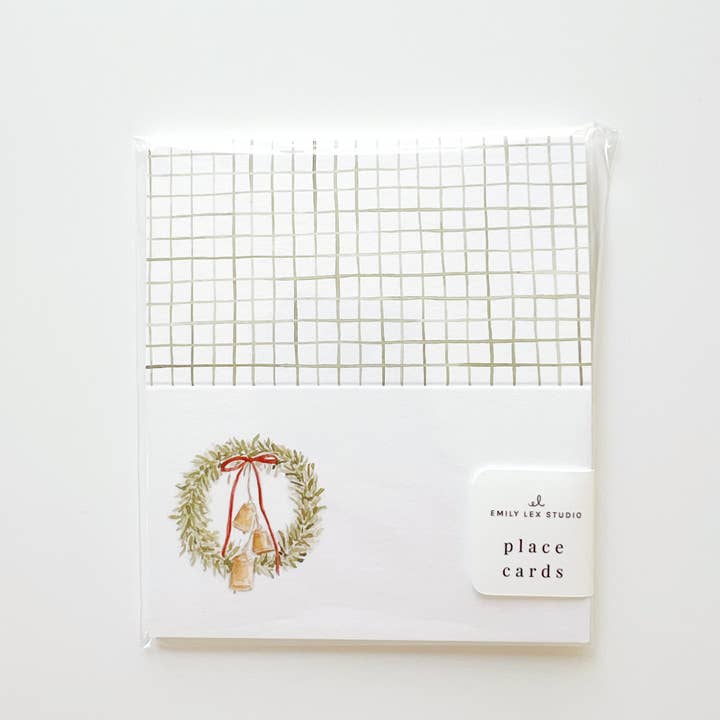 emily lex studio - Wholesale Place Card / Place Holder - bell wreath place cards