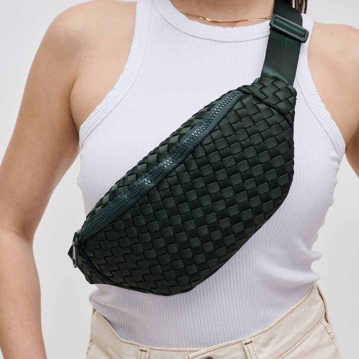 Sol and Selene - Vente Sac ceinture – femme - Sac banane tissé en néoprène Aim High90