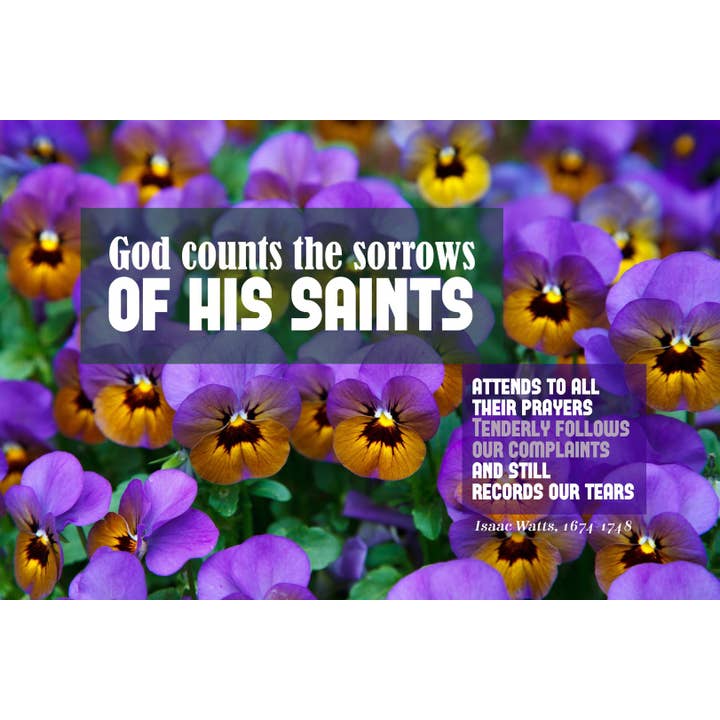 Dieu compte les chagrins vs 1 pour la vente par Hymncourage