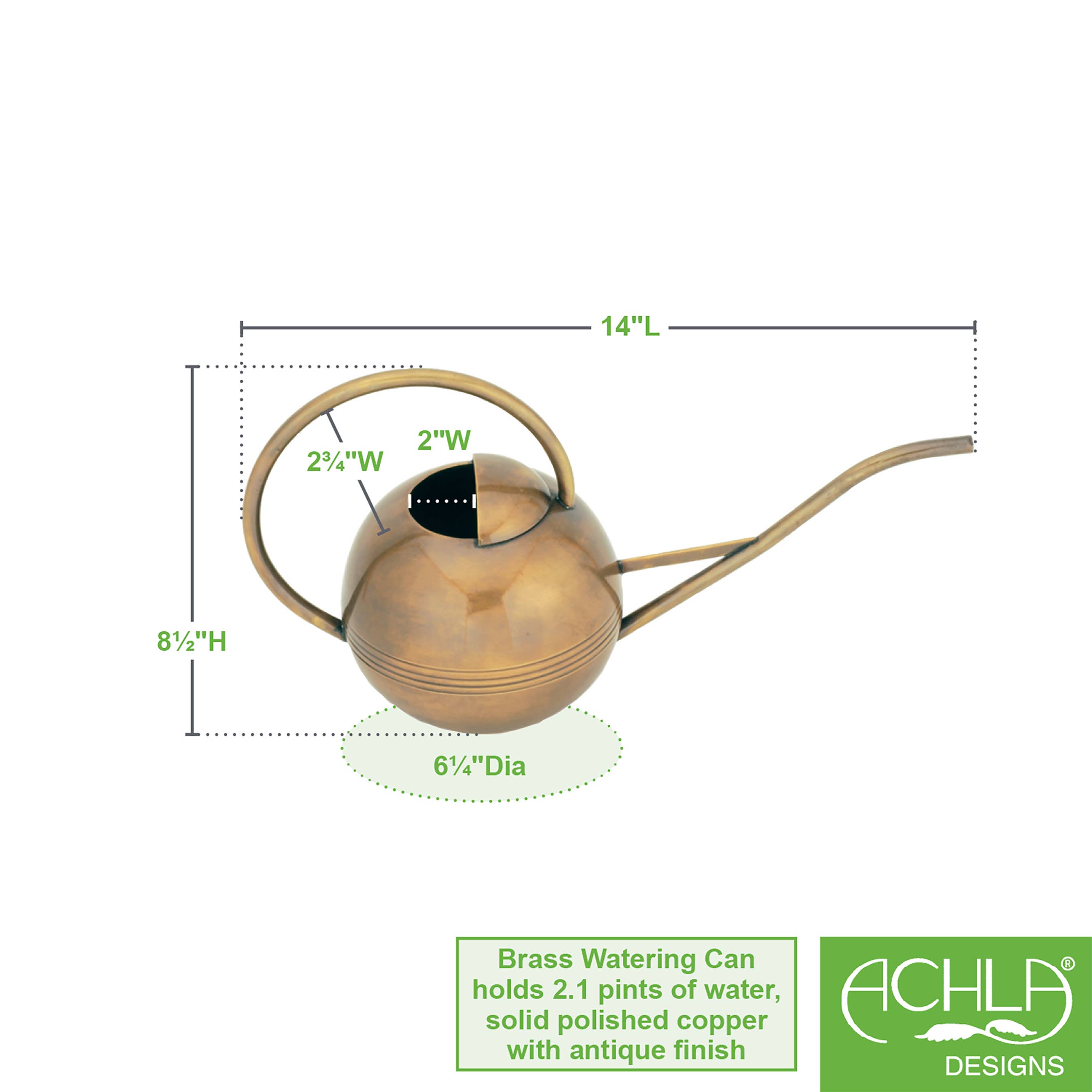 ACHLA Designs – wholesale Watering can – Brass Watering Can3