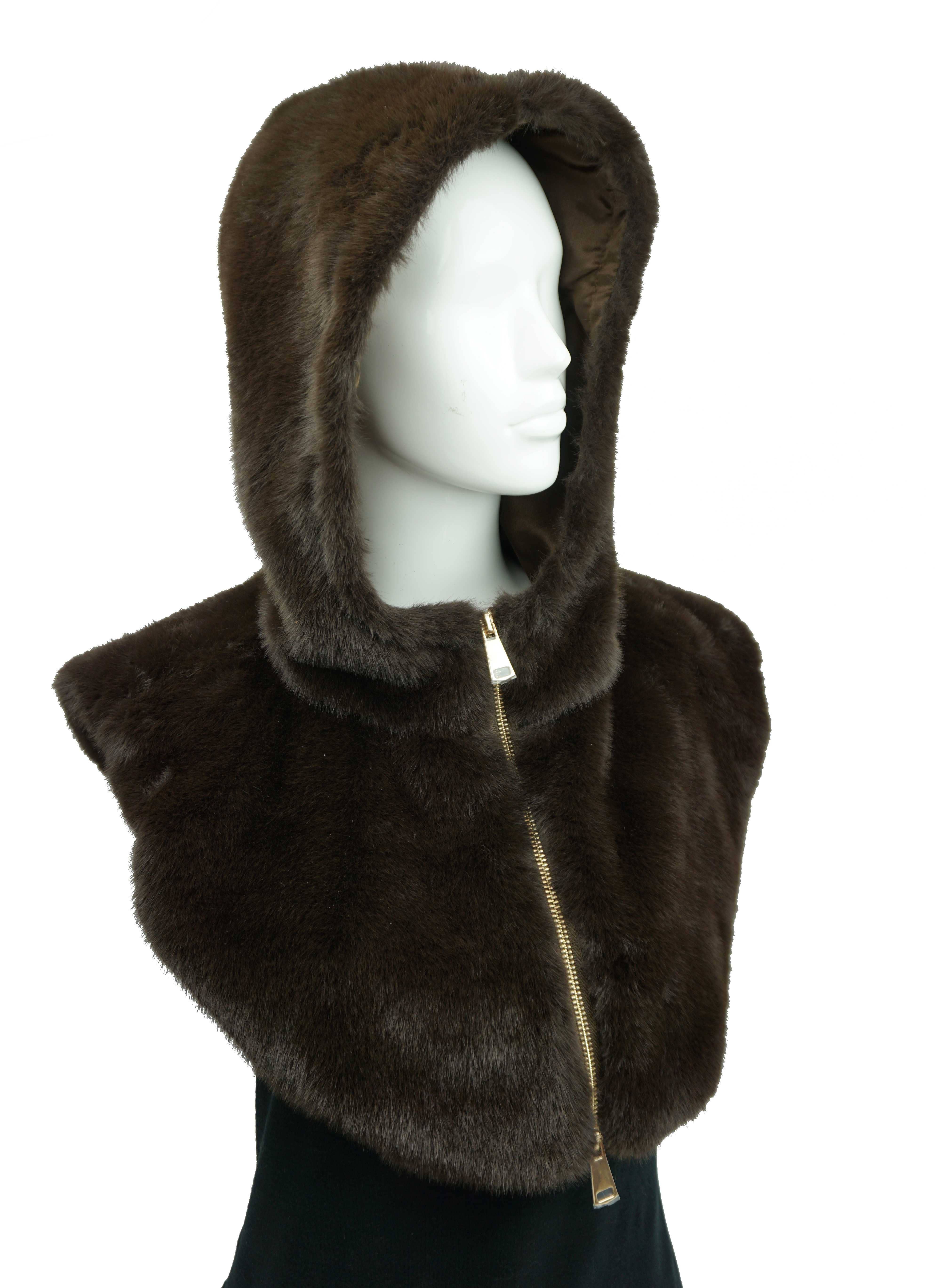 Anais - Wholesale Balaclava - Women's - Faux fur hooded balaclava YM09294