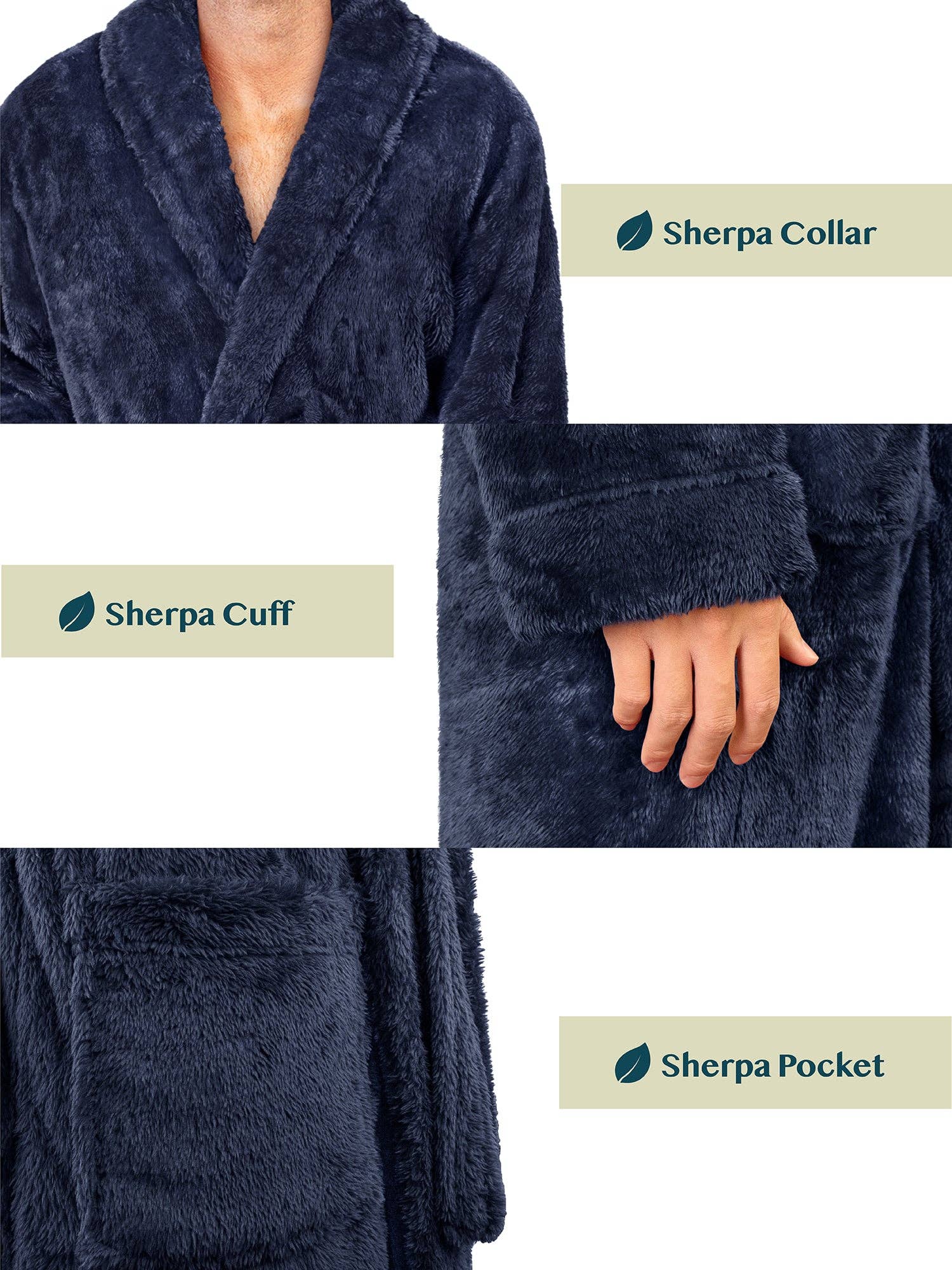 Pavilia - Wholesale Robe - Men's - Men's Sherpa Fluffy Robe26