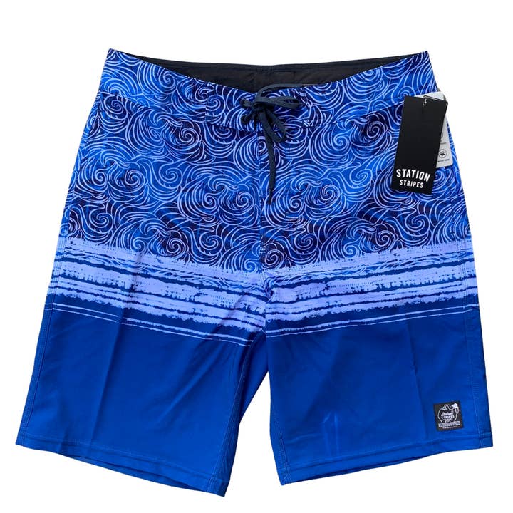Ocean Swirl Hybrid Boardshort for wholesale by Station Stripes
