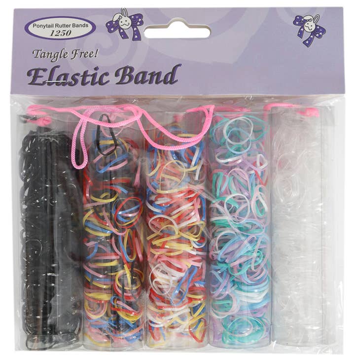Cap Zone - Wholesale Hair Tie - Mini Elastic Rubber Band Hair Ties - Assorted Colors