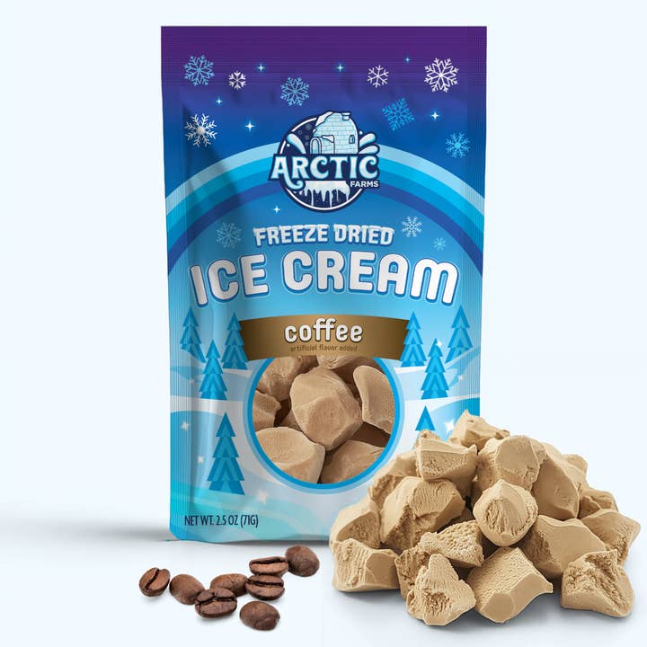 Arctic Farms – Großhandel Eis/Sorbet – Gefriergetrocknetes Eis, das nicht schmilzt (Stückchen) (2,5 Unzen)