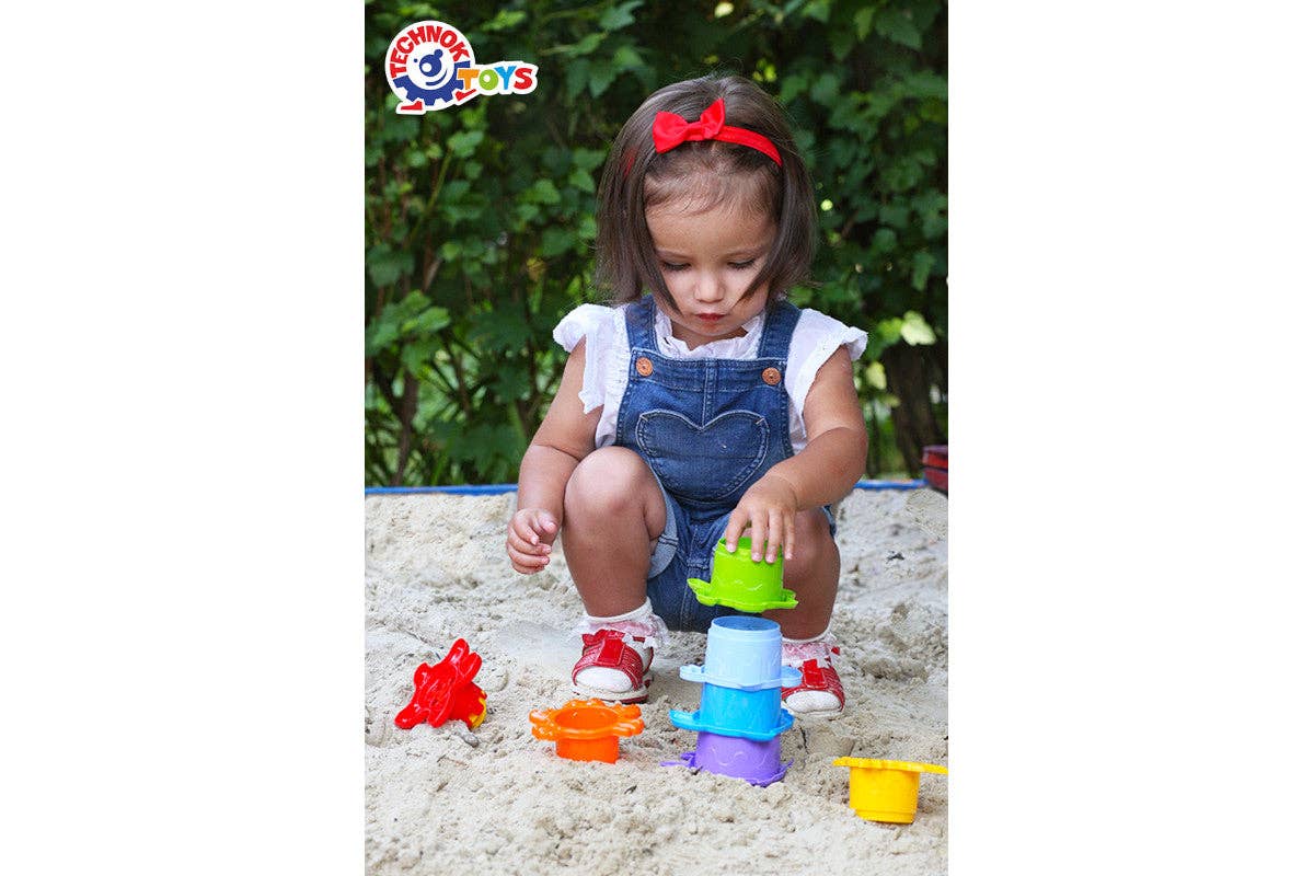 Technok - Wholesale Stacking Rings Game - Baby - TECHNOK Stacking Cups (7 Pieces) - Sea Animal Shapes9