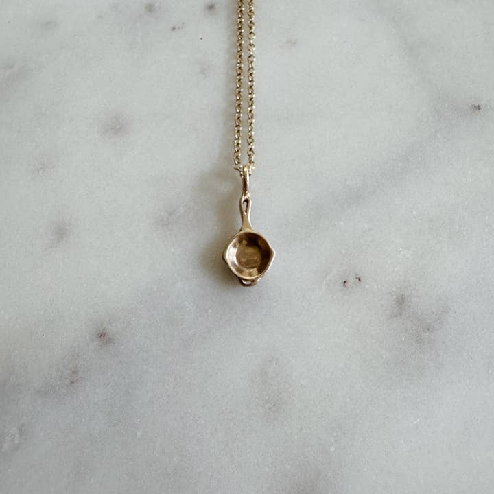 CAST IRON SKILLET PENDANT for wholesale by Mimosa Handcrafted