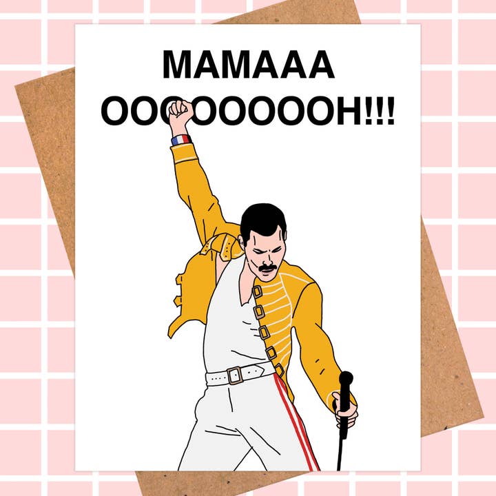 Freddie Mercury, Queen's Mama Card for Music Lovers for wholesale by Pop Hot Cards