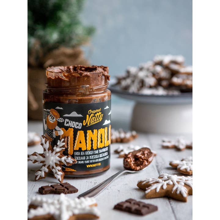 Natty Nut Butters - Wholesale Nut Butter - Choco Manolo – Crunchy Organic Peanut Butter With Chocolate3