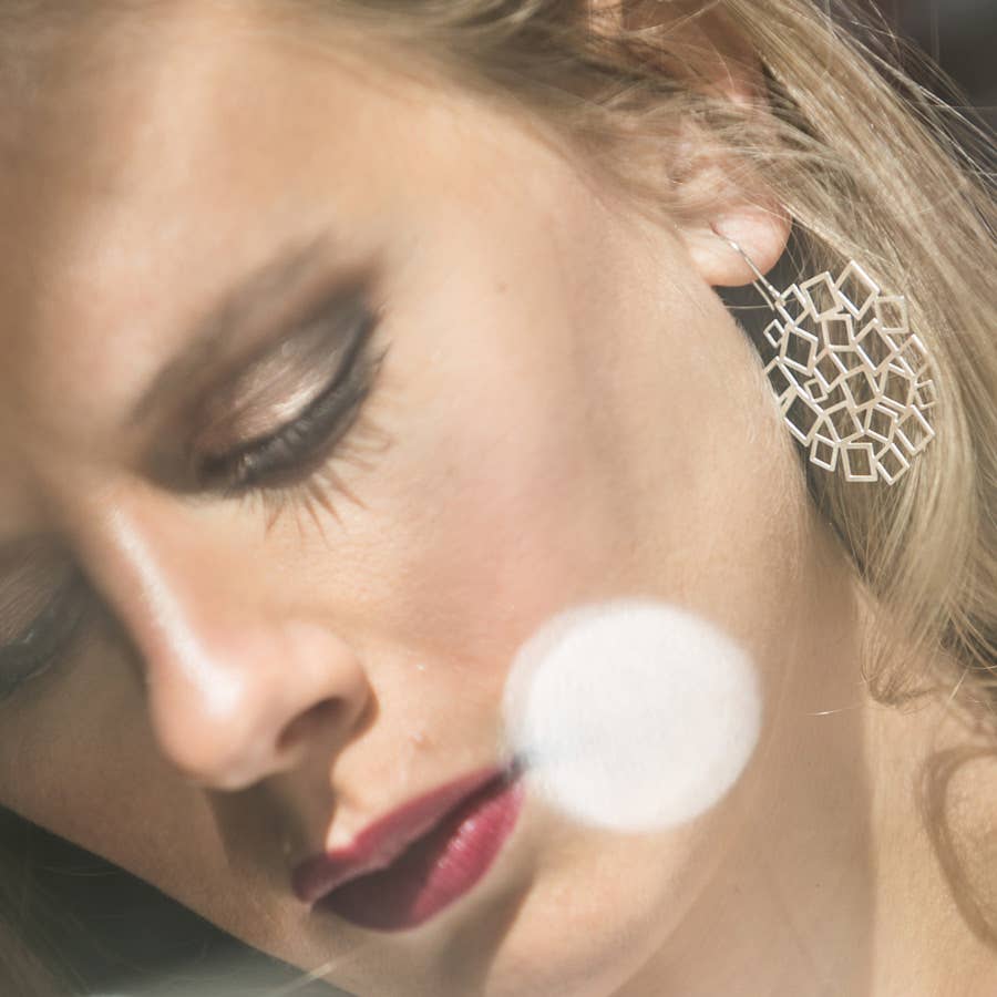 RAS - Vendita all'ingrosso Orecchini pendenti - Orecchini placcati argento Cuadrado al Cuadrado2