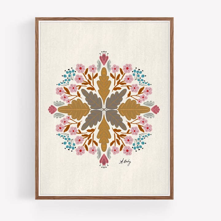 Flora No. 3 - Scandinavische muurkunst voor wholesale door Annie Bailey Art