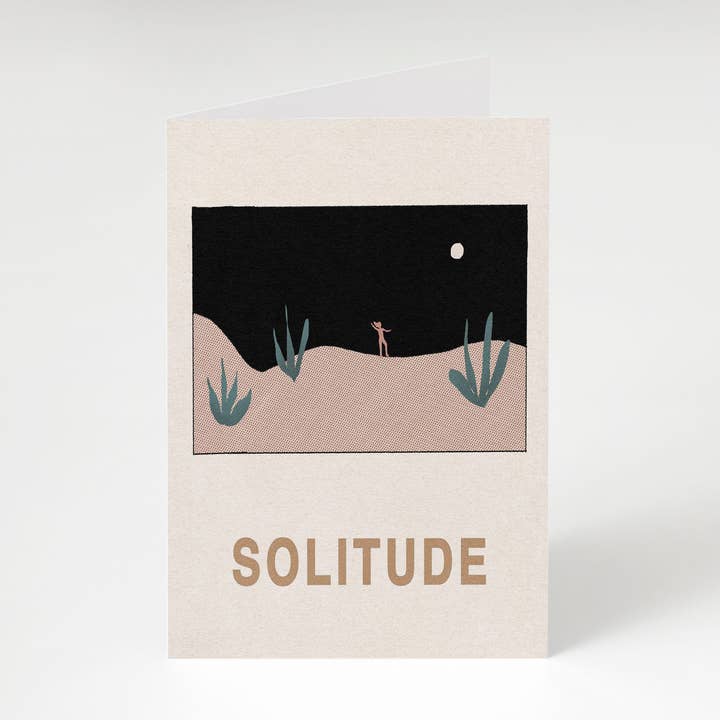 Solitude A6 Greeting Card for wholesale by Kelsey Flones Design