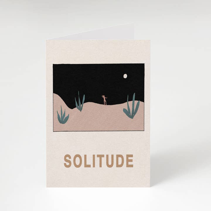 Solitude A6 Greeting Card for wholesale by Kelsey Flones Design