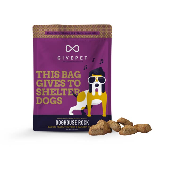 GivePet - Wholesale Pet Treats - Dog - GivePet Doghouse Rock Dog 11oz. Baked Biscuit Treats2