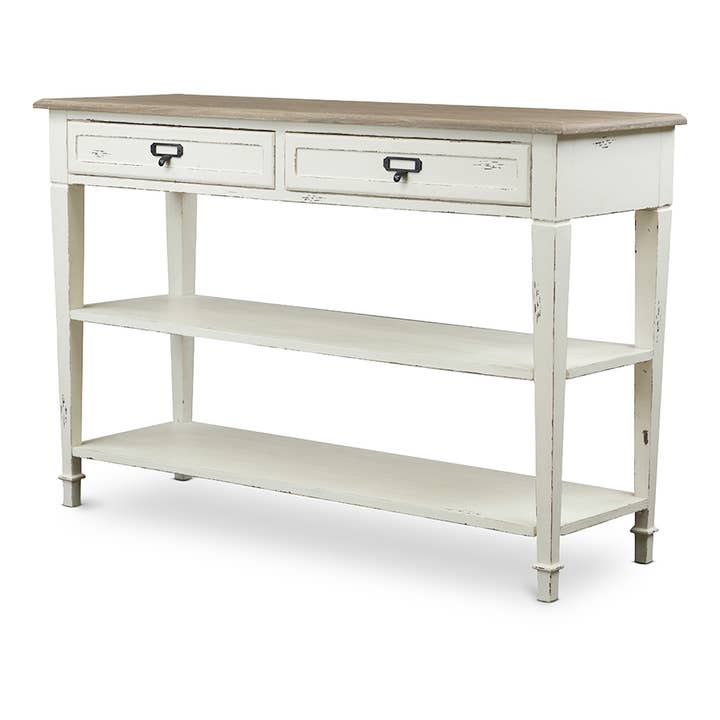 Green's Traditional French Accent Console Table White/Light for wholesale by Greenwestons