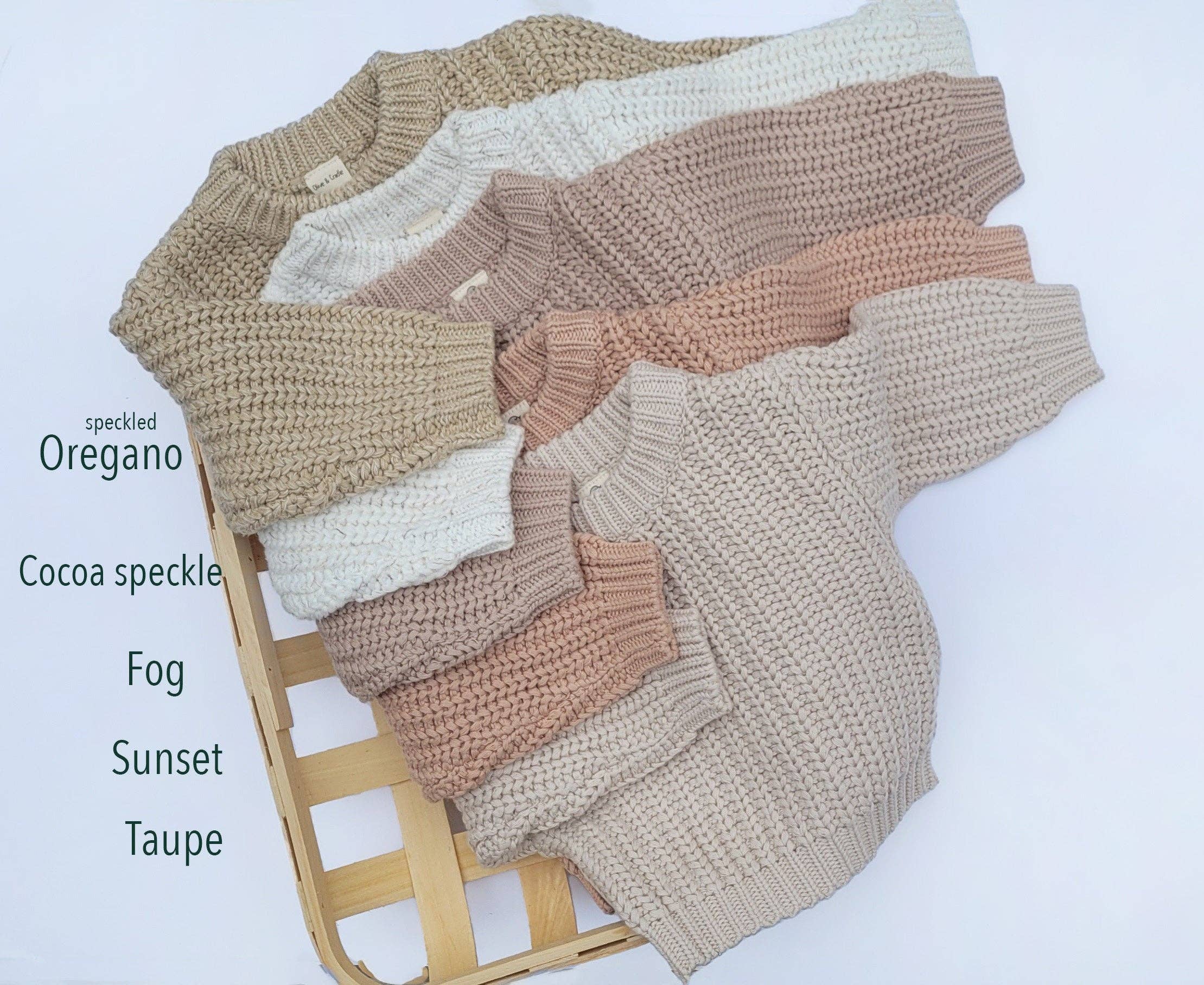 OLIVE & CRADLE - Wholesale Knit Sweater - Baby - Baby Chunky Knit Braided Sweater | Pastels11