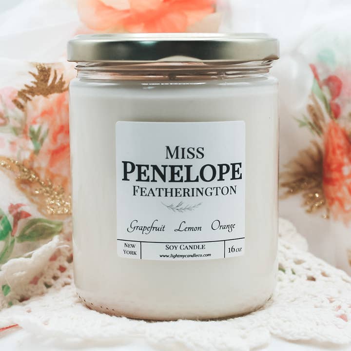 "Miss Penelope Featherington" - Bridgerton Inspired Candle for wholesale by Light My Candle Co