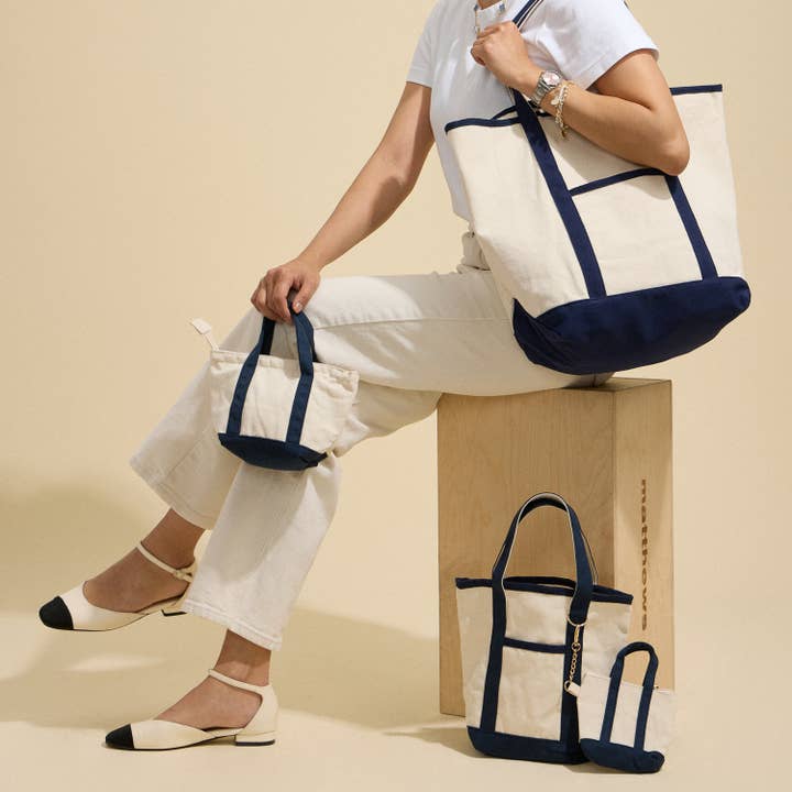 Lilla Haven - Wholesale Tote Bag - Women's - Ecofriendly Basic Cotton Canvas Everywhere Carry Tote Bag with Charm Holder5