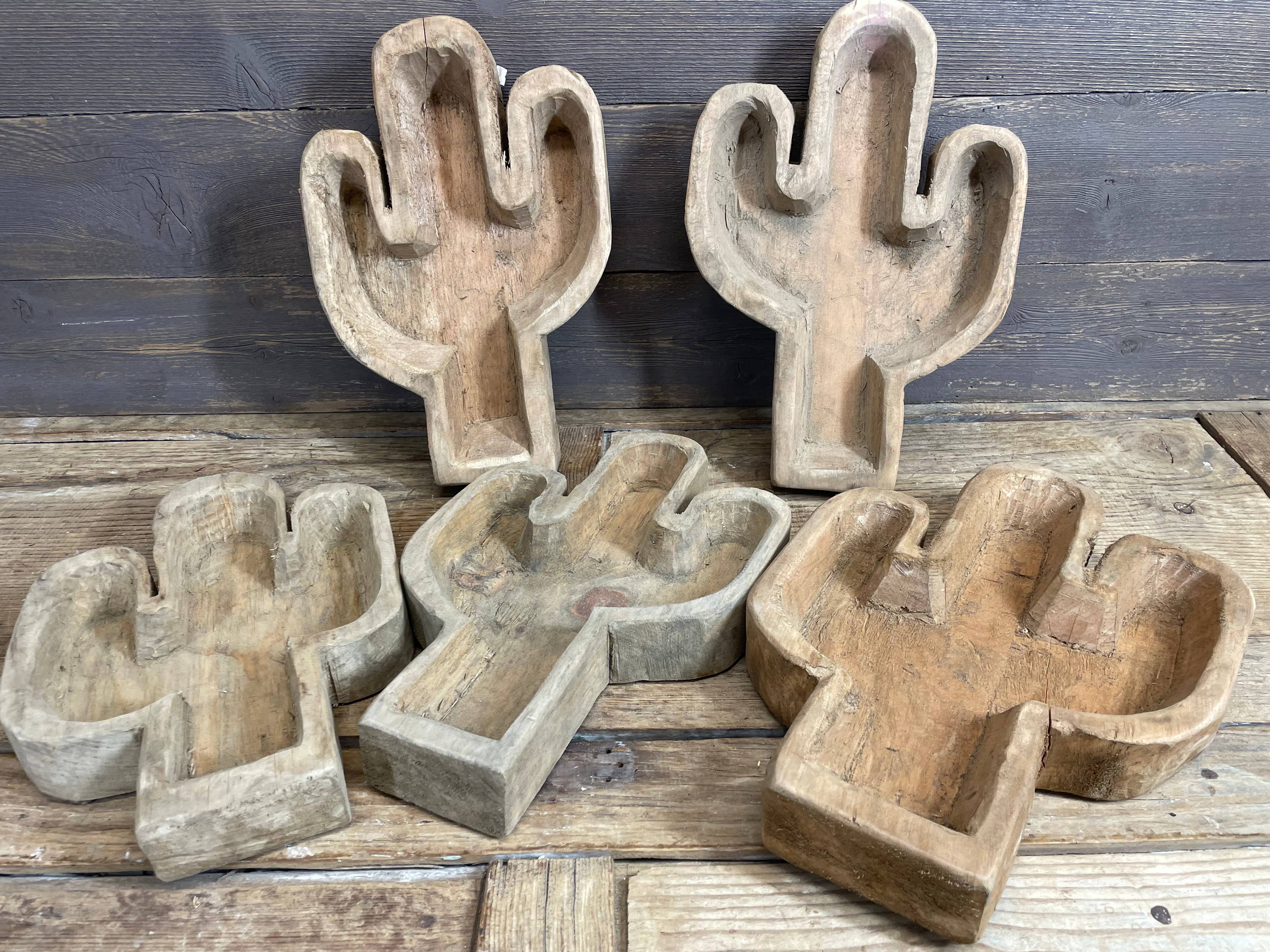 My Amigos Imports - Wholesale Decorative Plate/Dish/Bowl - NFC Mini Cactus Bowl-WH5-7x12-Unfinished-NFC-Cactus-Mini-$8