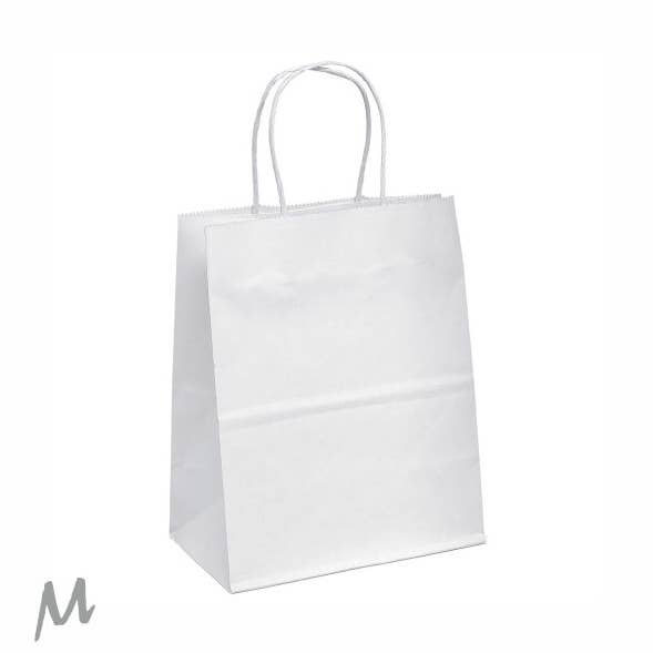 Bolsa de Papel (M) - Blanca - 100uds para venta al por mayor de Mini Art Products