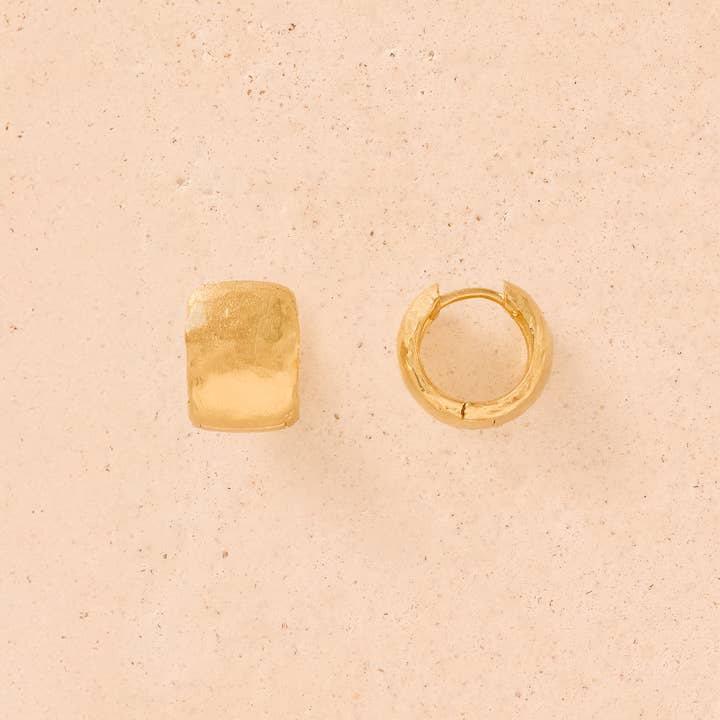 Boucles d'oreilles Juno | Bijoux en or, cadeau imperméable pour la vente par Agapée Jewelry