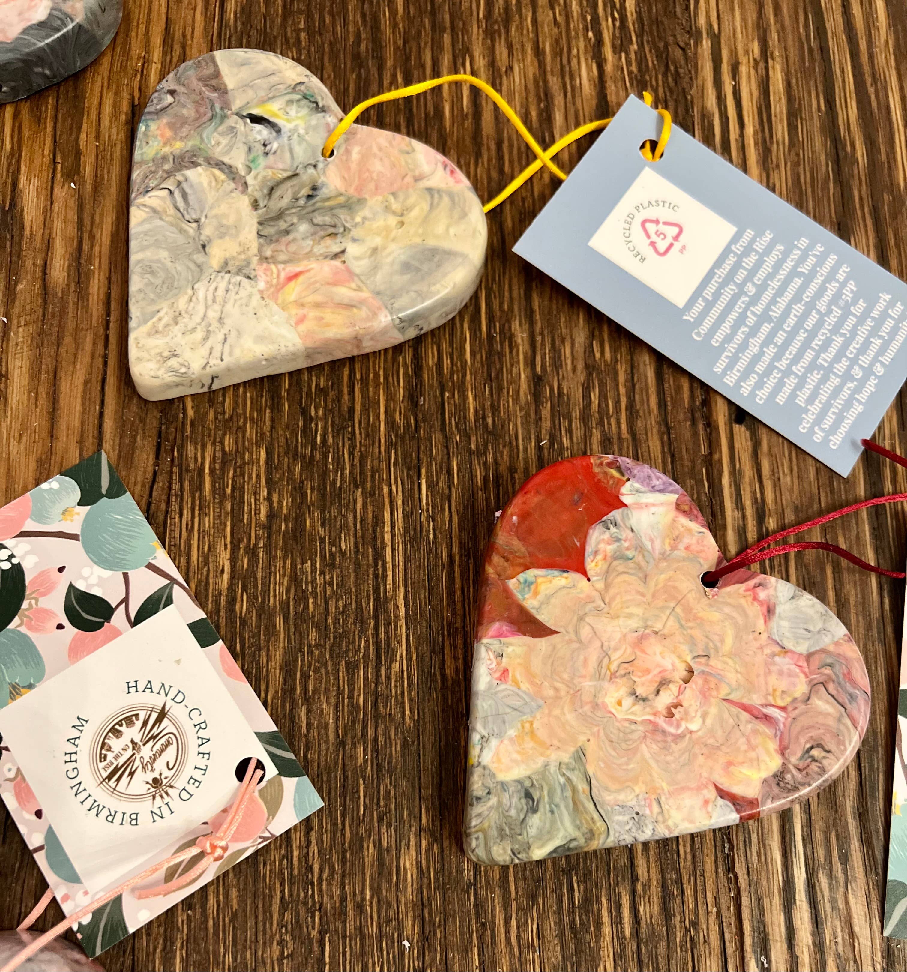 Community on the Rise - Wholesale Ornament - Heart Ornament Recycled Holiday Christmas Valentine’s Unique0