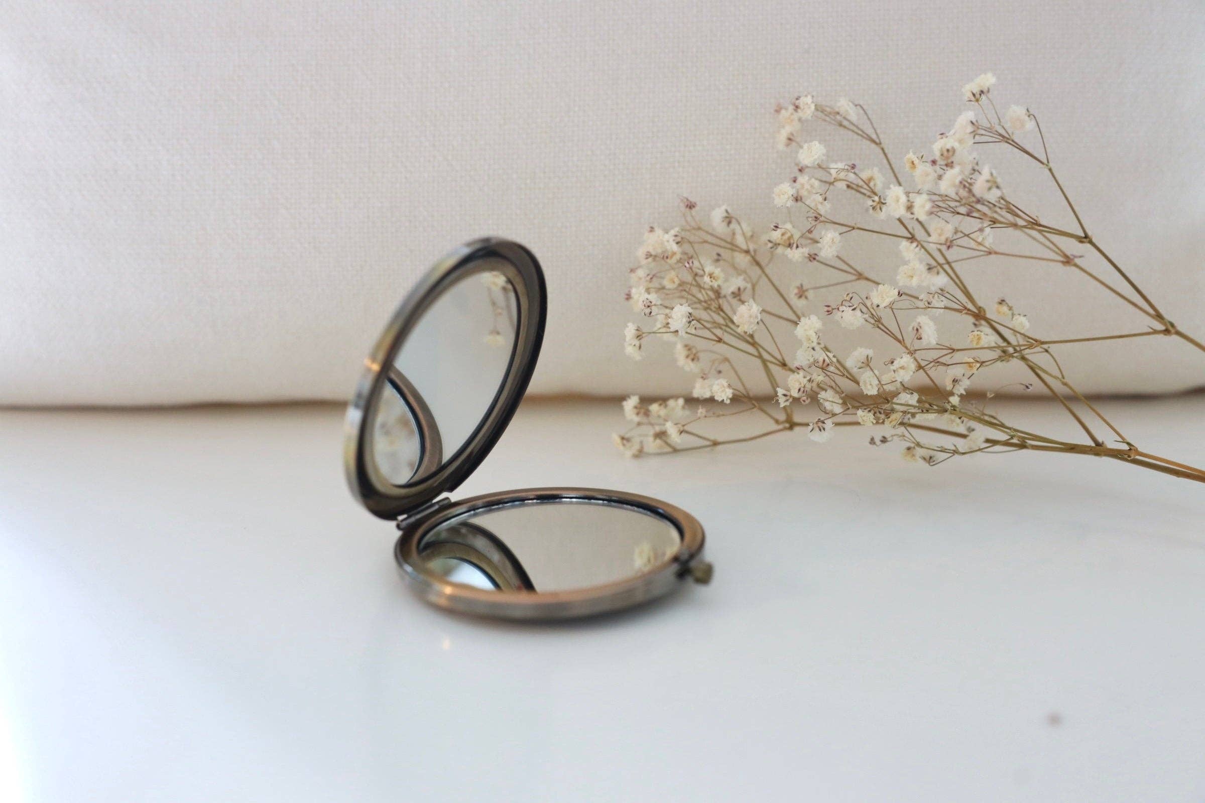 Finer Embroidery - Wholesale Compact Mirror - Floral Embroidered Compact Mirror5