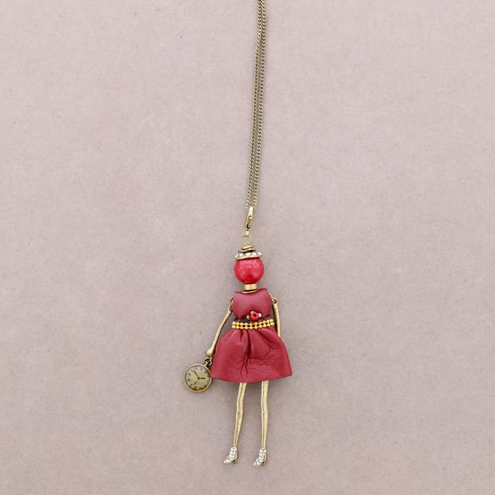 Long Pendant Necklace Doll for wholesale by Sonata