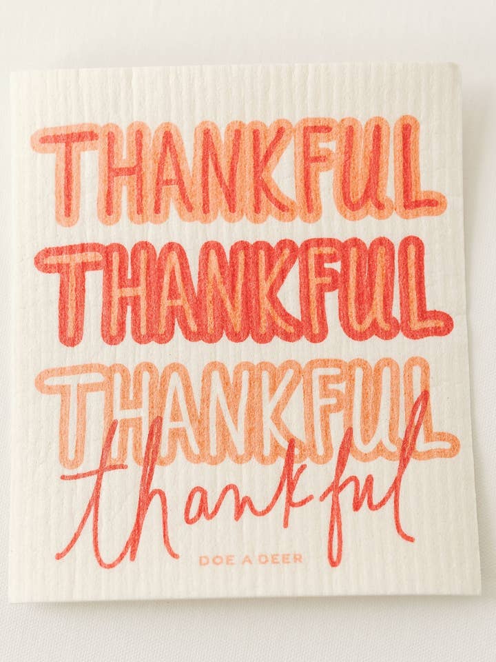 Dankbar Dankbar Dankbar - Schwedisches Spültuch für den Großhandel von Doe A Deer