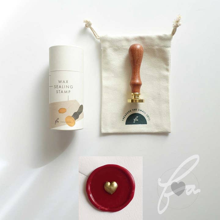 Fiona Ariva - Wholesale Sealing Wax - Love Heart 3D wax seal stamp, wax seal kit or stamp head