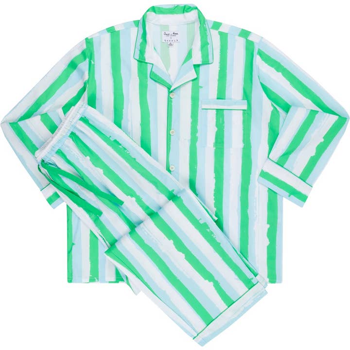 Herr Drawbertson Wild Stripes Långt PJ-set för wholesale av Sant and Abel