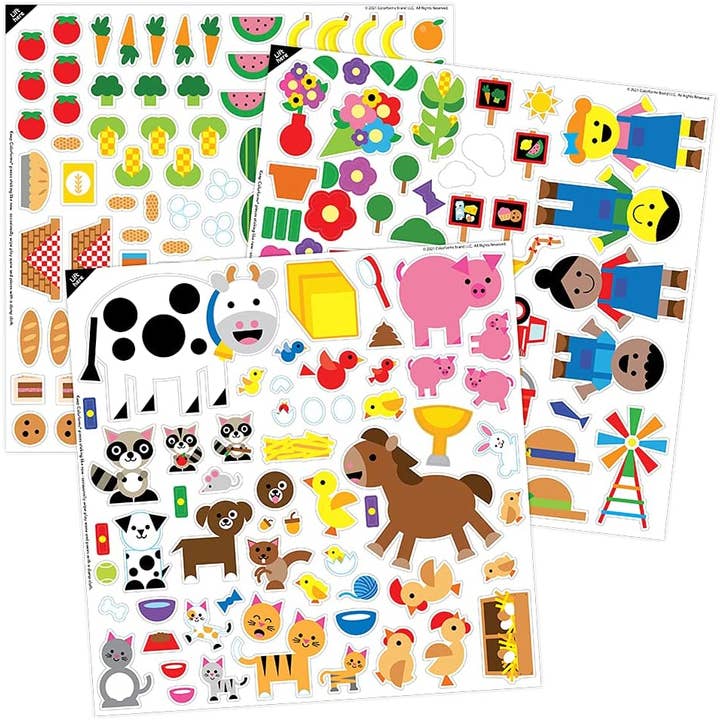 Play Monster - Wholesale Sticker - Kids & Baby - Colorforms Stickers for Kids – Sticker Book Farm Picture