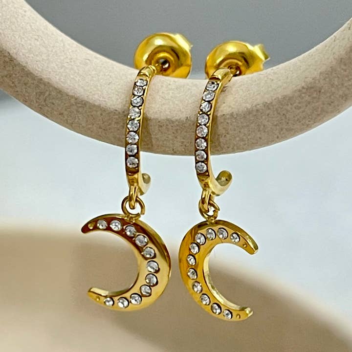 Brincos Eclipse por atacado de Poudre Bijoux