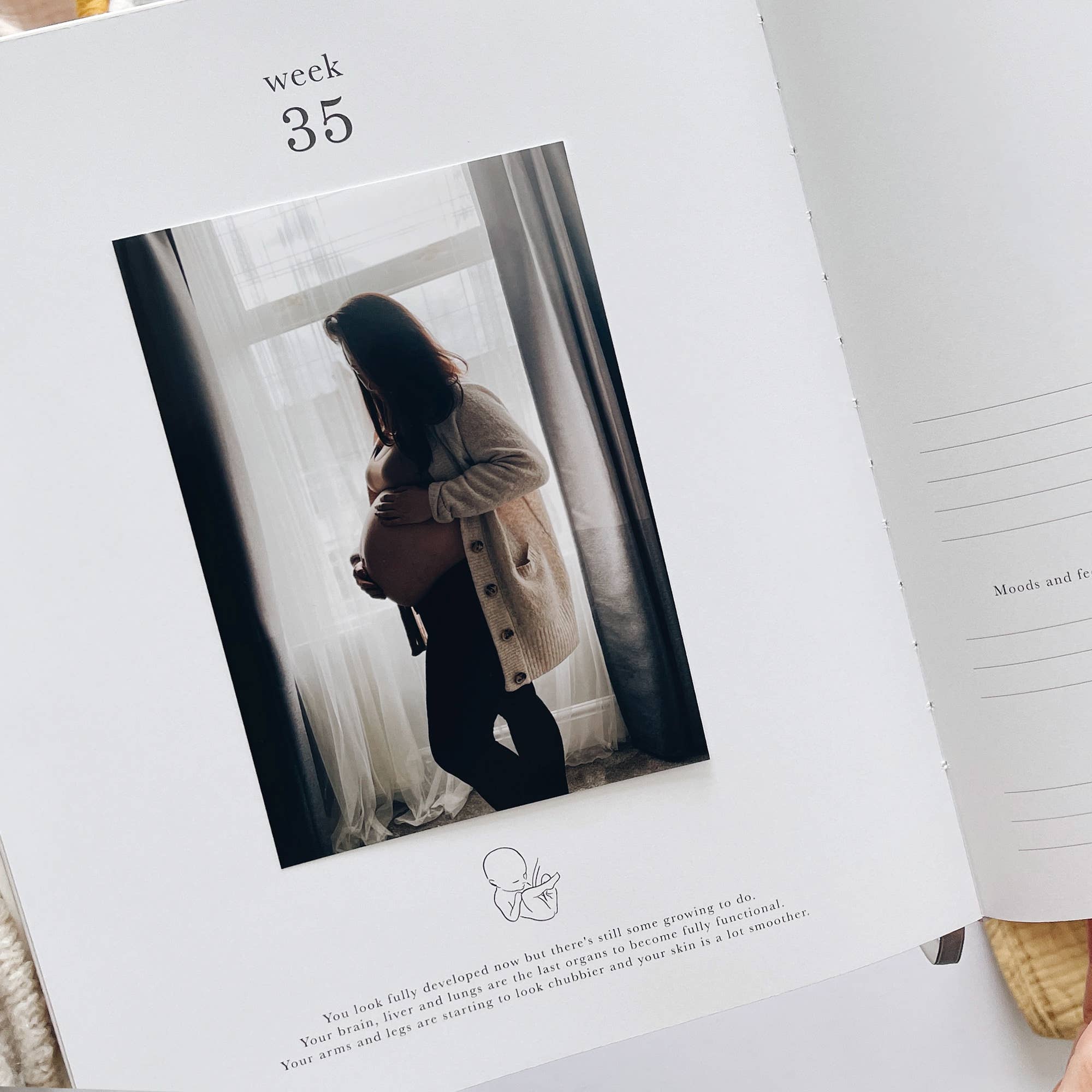Blush And Gold – wholesale Diary – Maternity – Pregnancy Journal (Animals) expectant mum, parents to be10