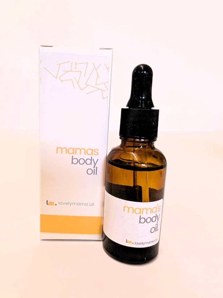 MAMA'S BODY OIL | 100% Natural Pregnancy Massage Body Oil for wholesale by lovelymama.uk